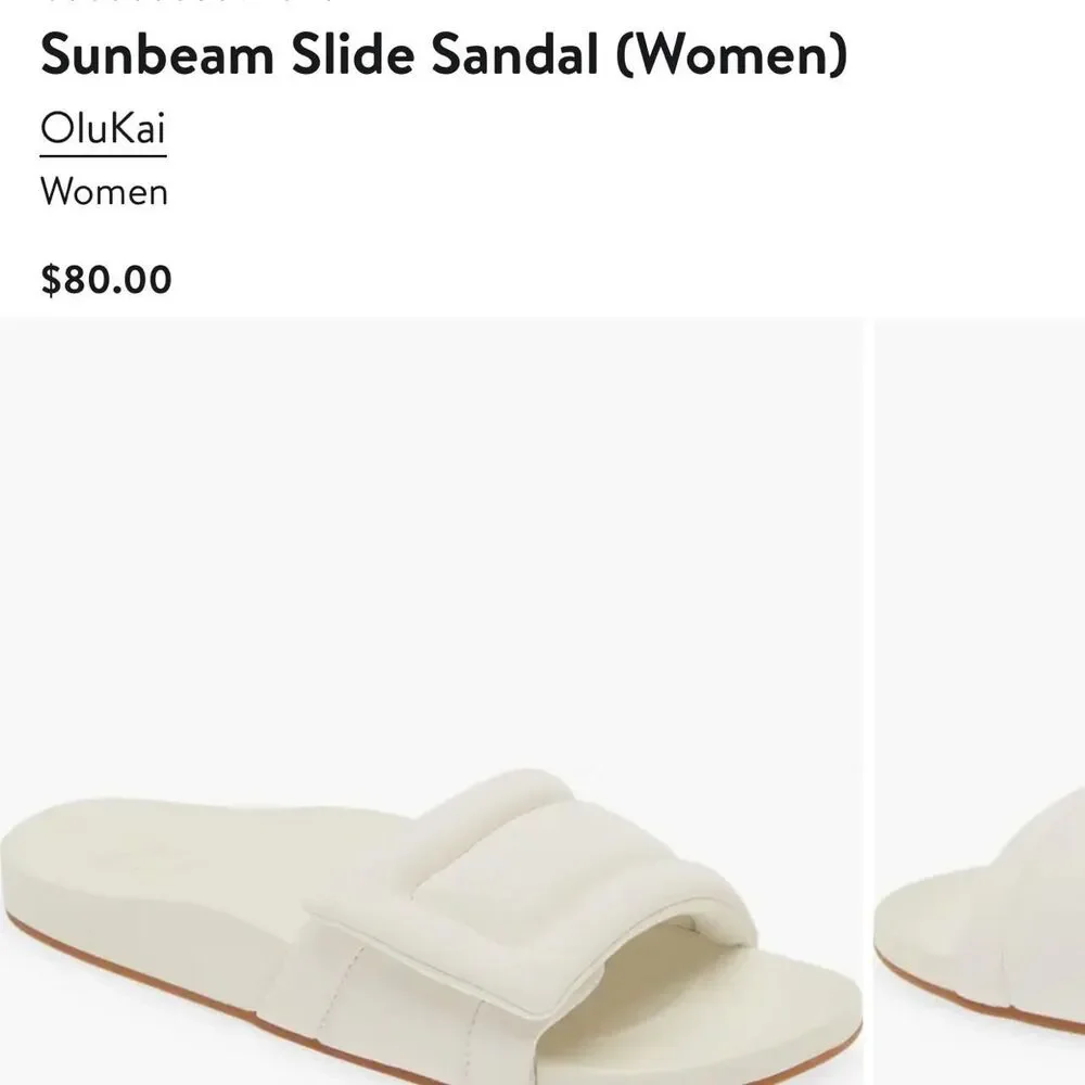 Olukai Women's Cream and White Sandals